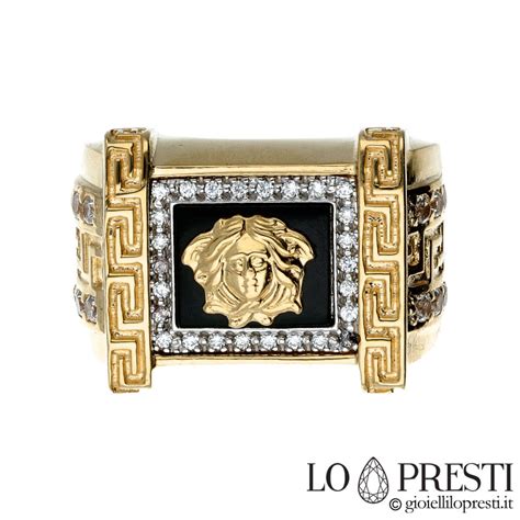 anello versace oro uomo|Anelli da uomo di Versace .